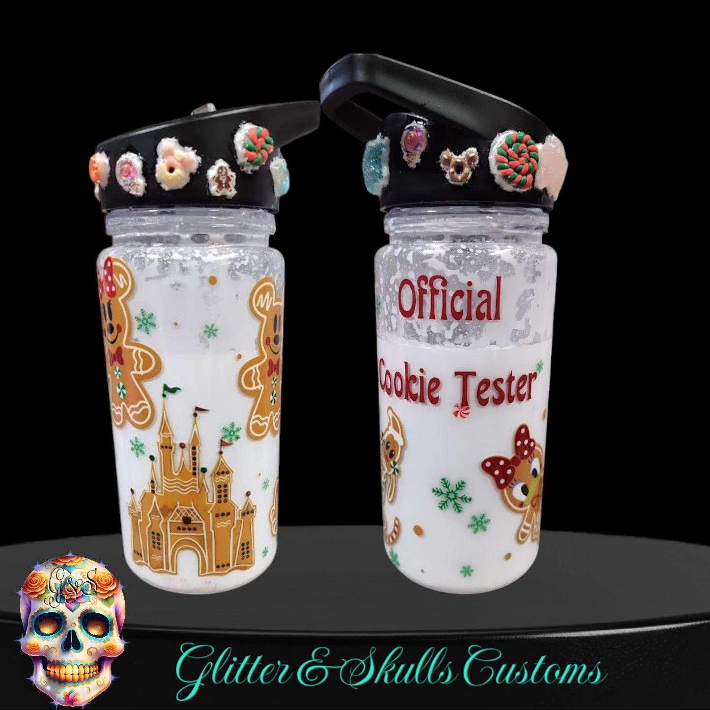 Cookie Tester 12 oz. Snow Globe Sports Bottle