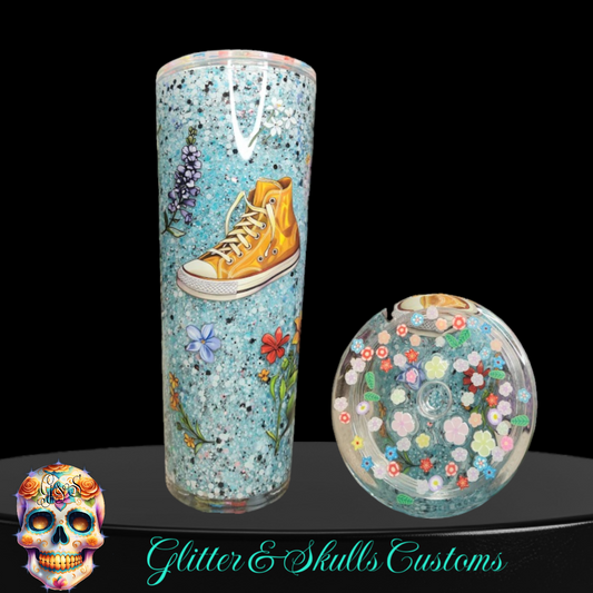 Allstars and Flowers Snowglobe Tumbler