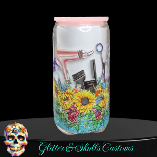 Beauty Stylist 16 oz Glass Can