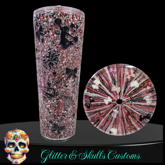 Cheer 24 oz Snow Globe Tumbler