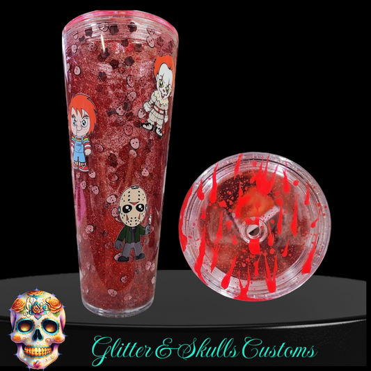 Horror Gang 24 oz Snow Globe Tumbler
