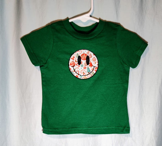 Christmas Smiley  - 6 Month Tee