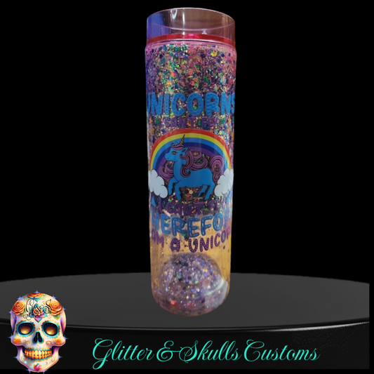 I am a Unicorn Glitter Tumbler