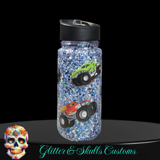 Monster Truck 12 oz Snow Globe Sports Bottle