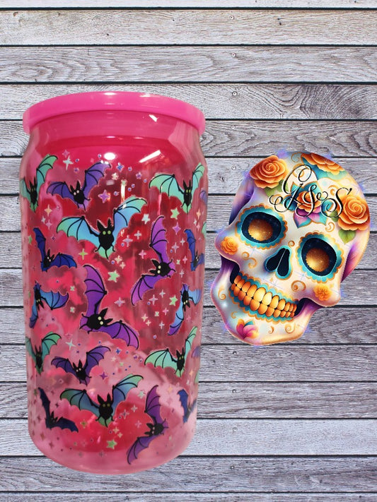Batty Pink Acrylic Can
